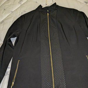 Chico's full zipped black lightweight jacket